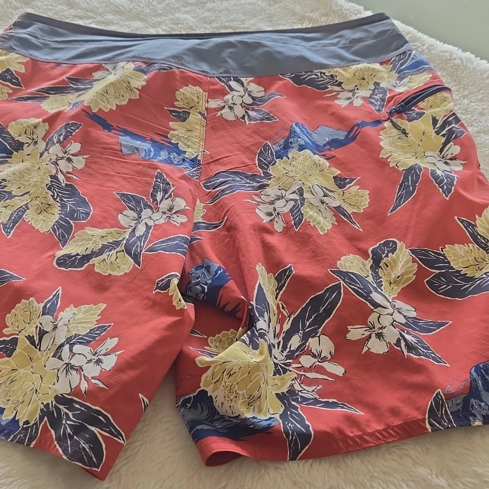 Floral Red Patagonia Swim Shorts - Picture 8 of 12